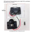 Black 12V dual USB car charger with 3.1A output for vehicle installation