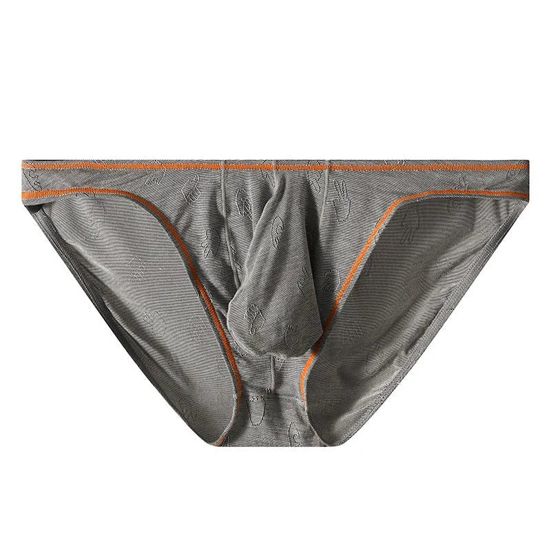 Men's Modal ice silk hip-lift underwear in multiple colour options showing front and back views