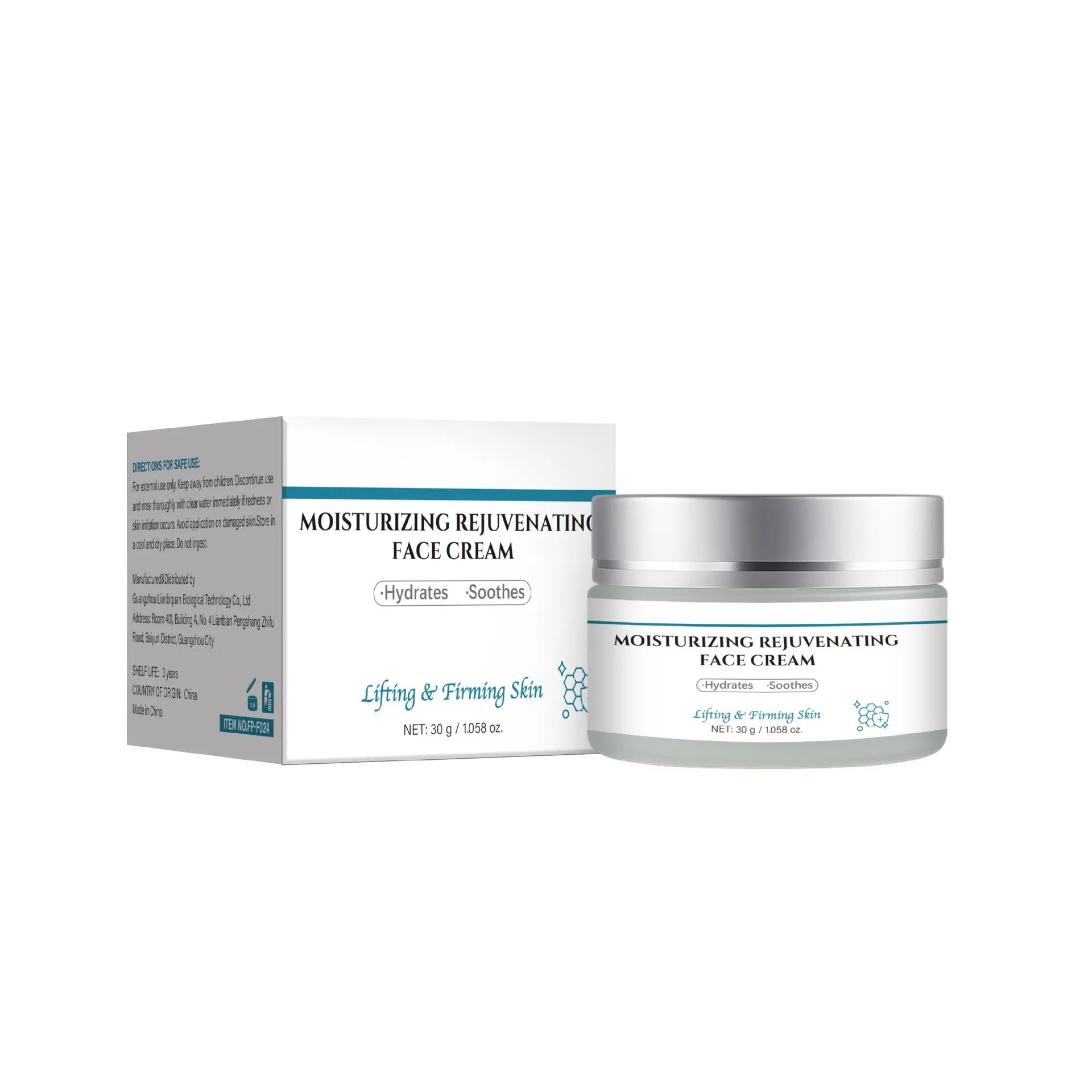 30g anti-aging cream tube with FP-F024 specification for facial wrinkle reduction
