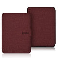 Linen texture Kindle Paperwhite case with magnetic closure in multiple colour options