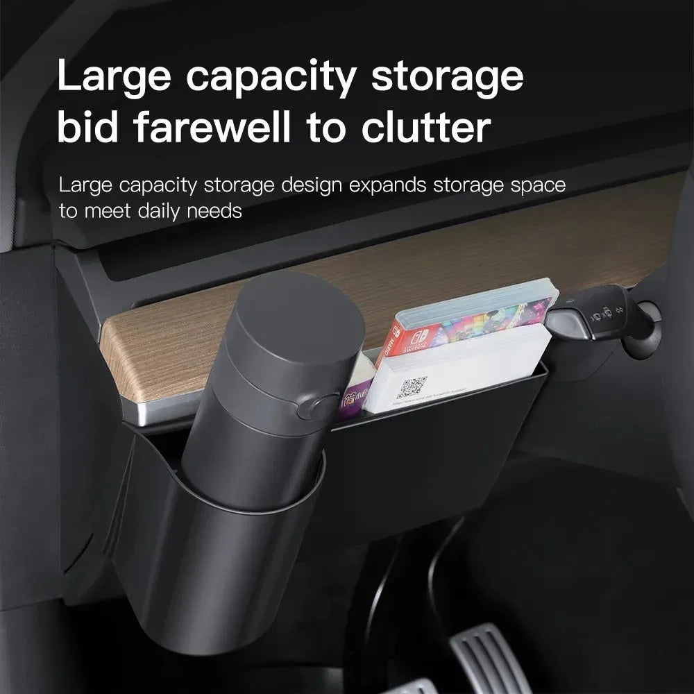 Tesla Model 3 and Model Y dashboard cup holder with waterproof plastic construction
