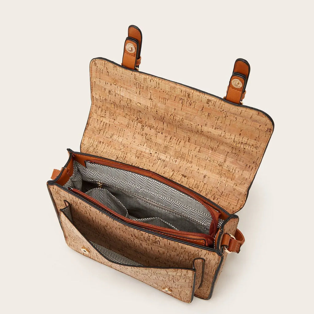 Women's printed PU crossbody bag with single shoulder strap in one of four colour options