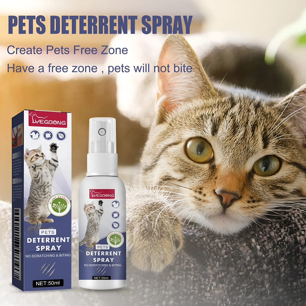 50ml pet training deterrent spray in box for dogs and cats anti-scratch protection