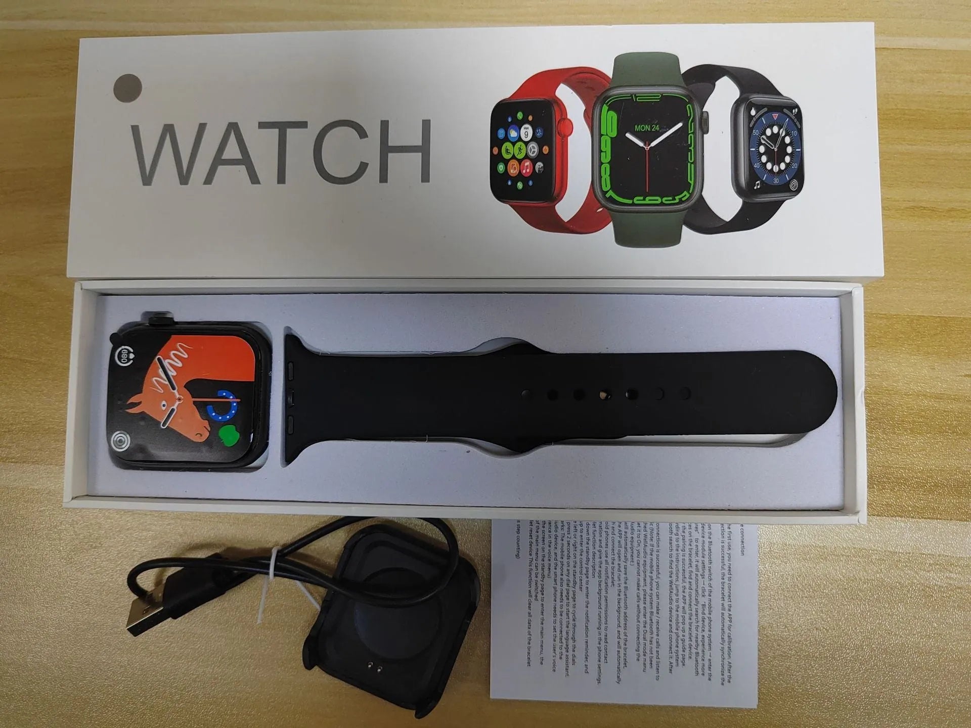 GT20 smartwatch with black silicone strap and alloy case showing heart rate monitoring on screen.