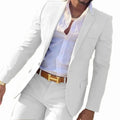 Men's two-piece cotton banquet suit in multiple colours with sizes from XXS to 7XL