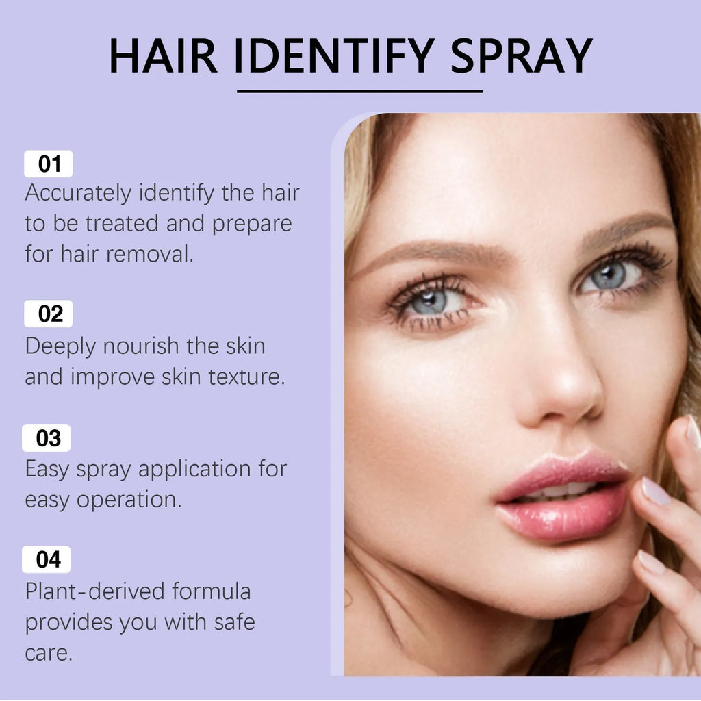 Portable home hair removal spray set with 120ml capacity containing traditional Chinese herb extracts