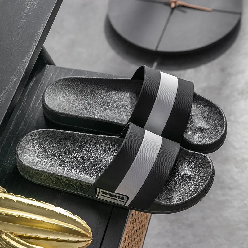 Men's PVC sandals in grey, size 40/41, for bathroom and outdoor wear