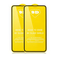 Black tempered glass screen protector for Xiaomi phones showing full coverage design