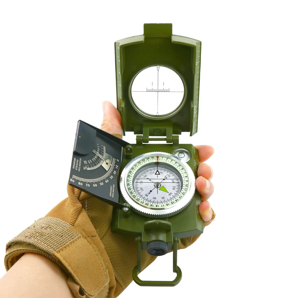 K4074 metal professional compass with hanging rope, measuring 10cm diameter
