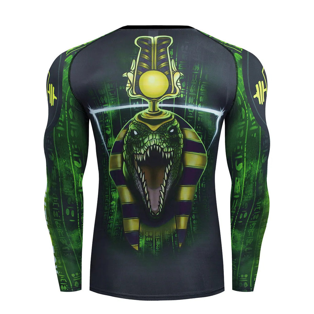 Men's slim-fit long sleeve sports top and trousers set in dark colour for outdoor fitness.