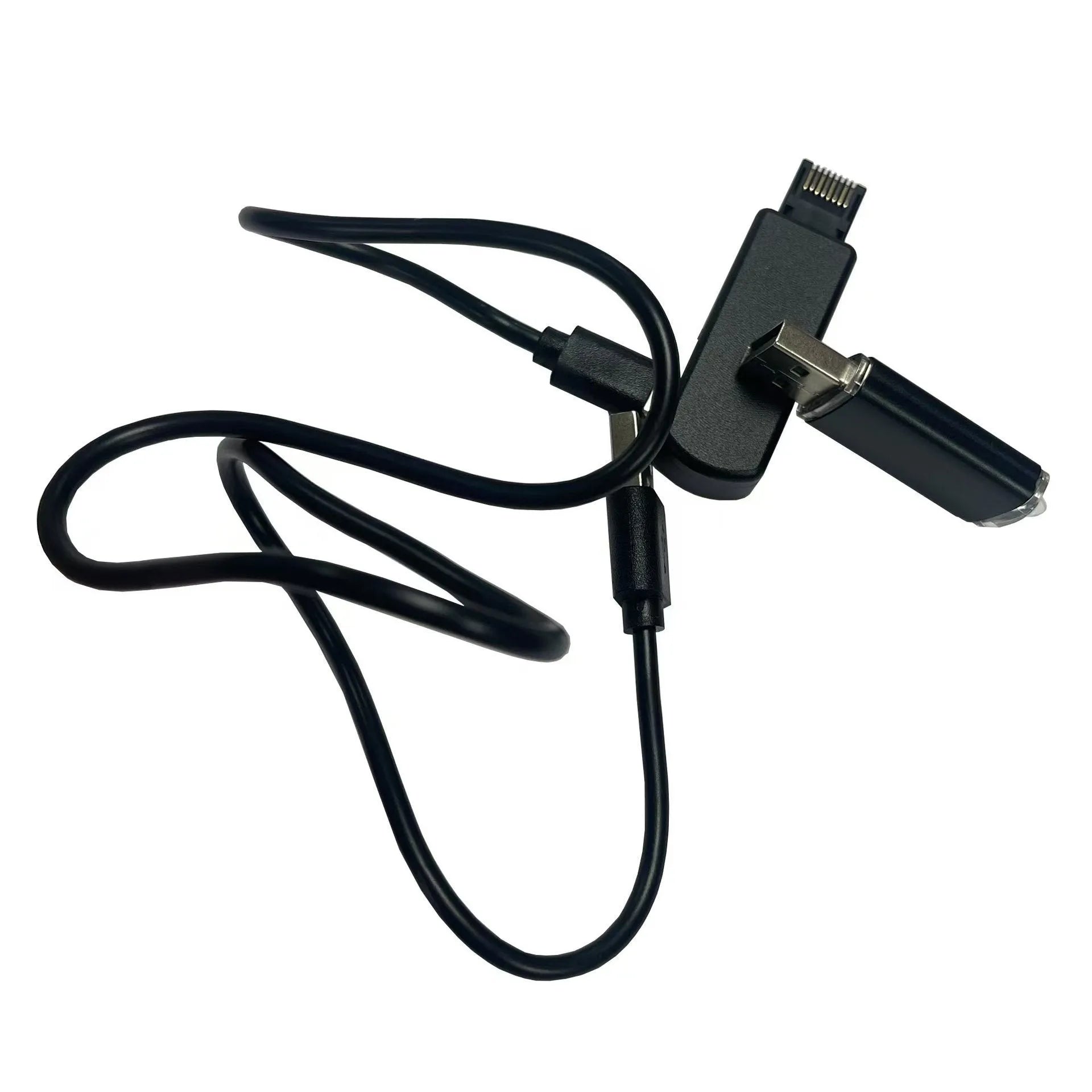 Black JB Tool USB adapter for PS4 system modification with alloy construction and data cable.