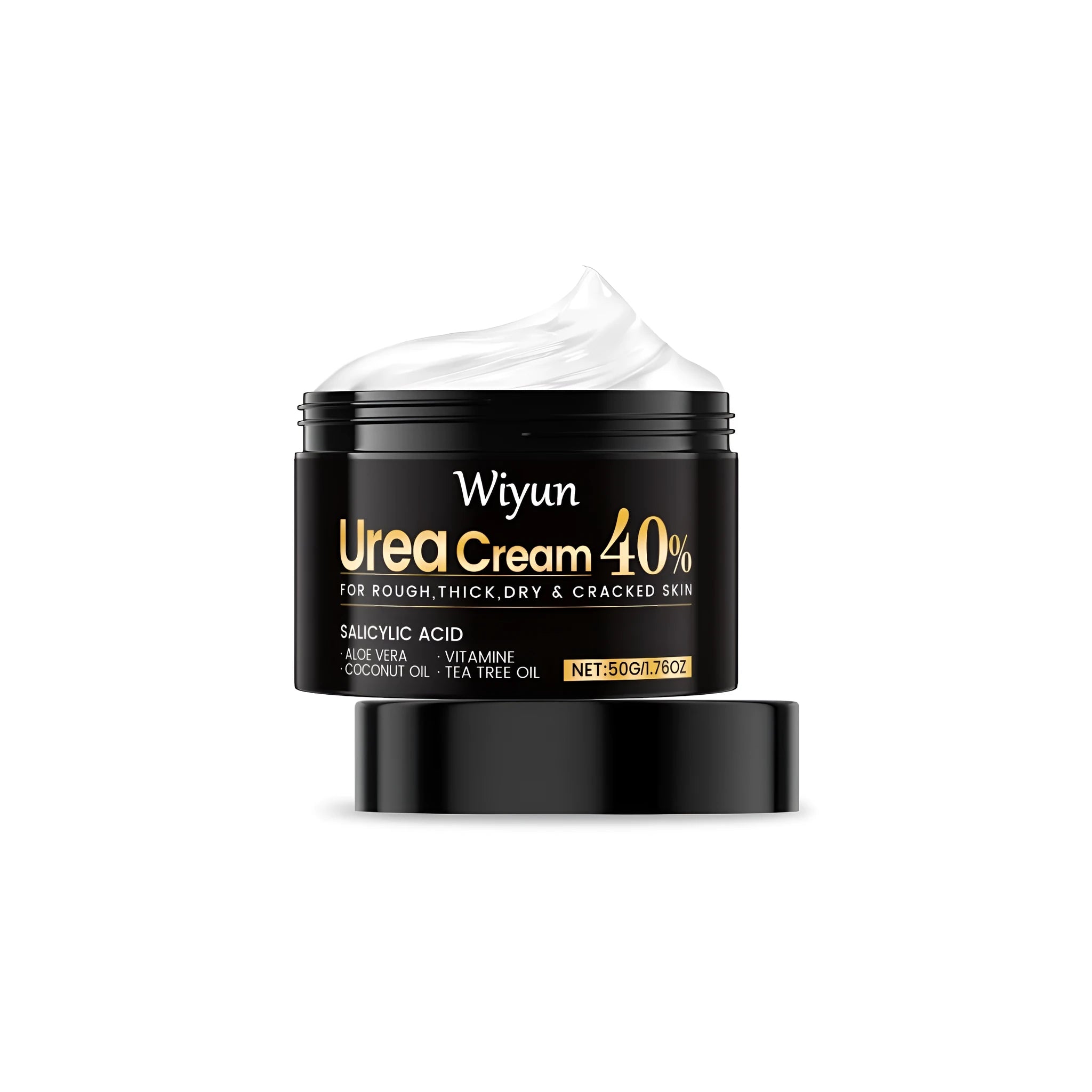 50g pot of urea cream for hands and feet with salicylic acid and aloe vera