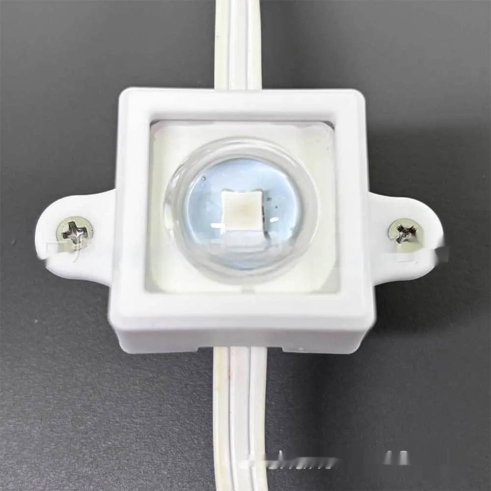 A small white plastic LED light protective lampshade for fixed brackets.