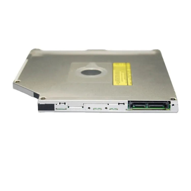 Silver internal optical drive for Apple MacBook Pro 13 laptop with SATA connector.