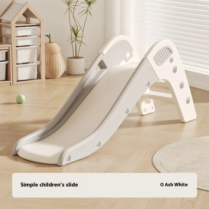 Small plastic baby slide for toddlers under three years old in blue, yellow, brown or grey