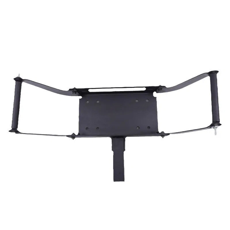 Black external square mouth portable quick plug self-rescue winch bracket for vehicle recovery