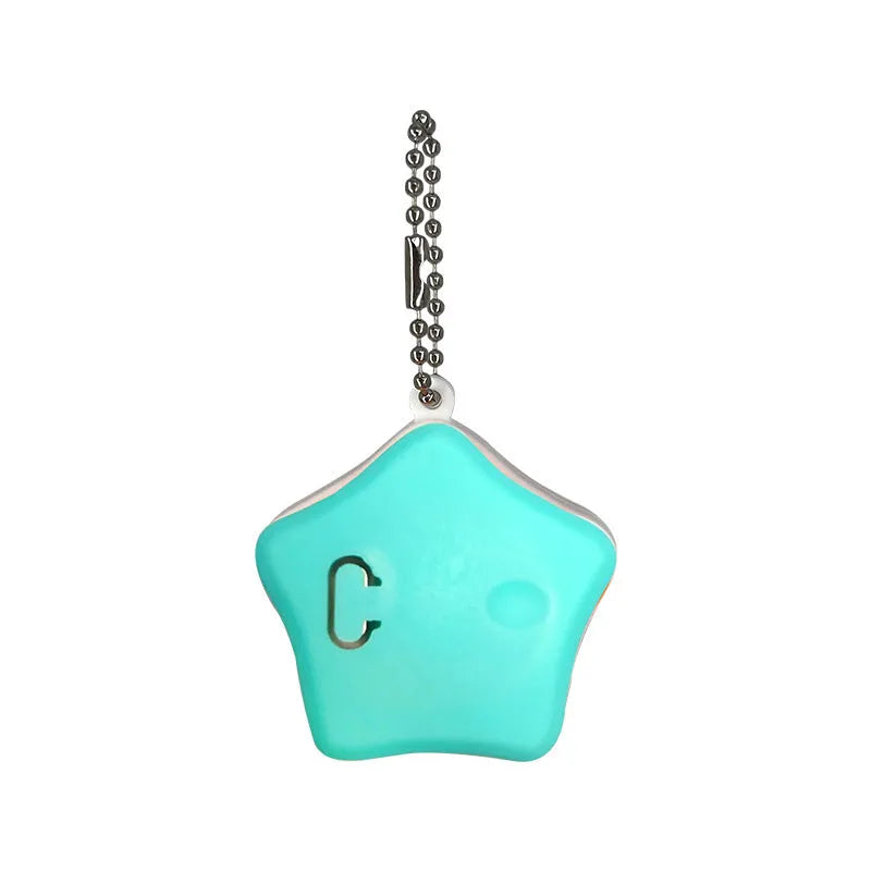 Blue rechargeable pet pendant light for dog collar with three light modes