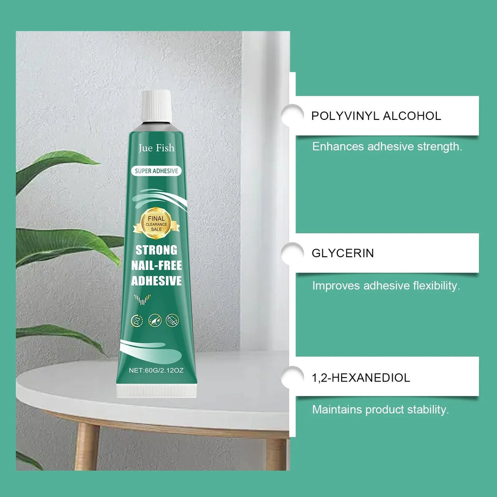 100g tube of strong nail-free adhesive with water-based PVA formula