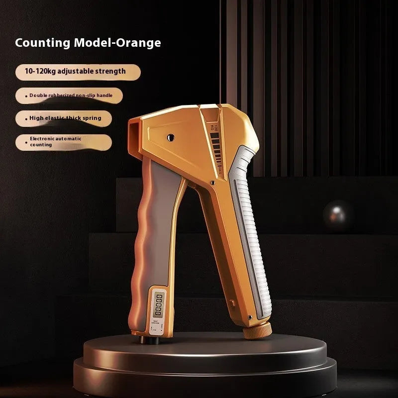 Adjustable hand grip strengthener with 5-60kg resistance range in various colour options