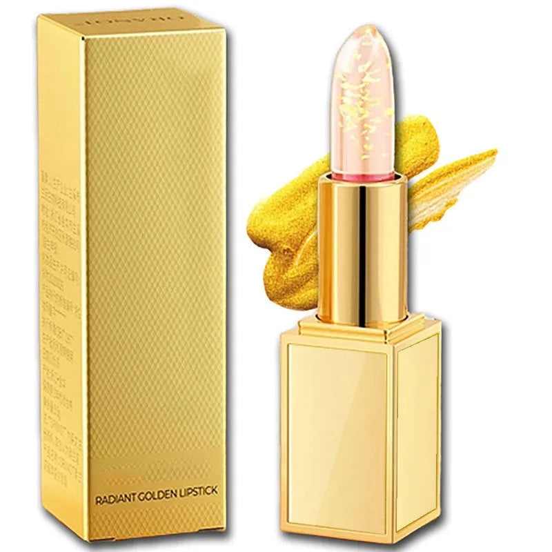 3.5g temperature change lip balm stick on a transparent background.