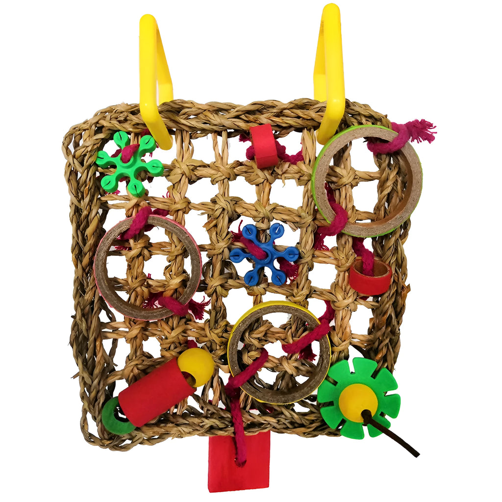 Parrot bite colour building blocks toy for birds, 18 x 24cm colourful chew toy