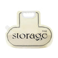 Cream grain storage bag 26.5 x 34.6cm with large opening for rice wheat beans
