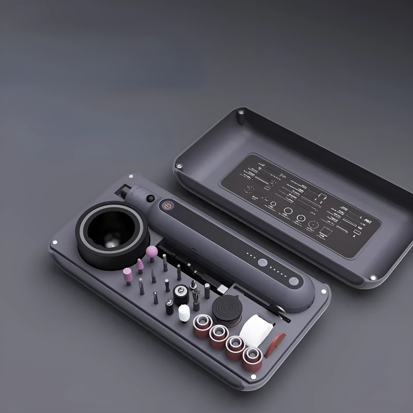 8V mini electric polishing and cutting machine set with lithium battery and five-speed adjustment