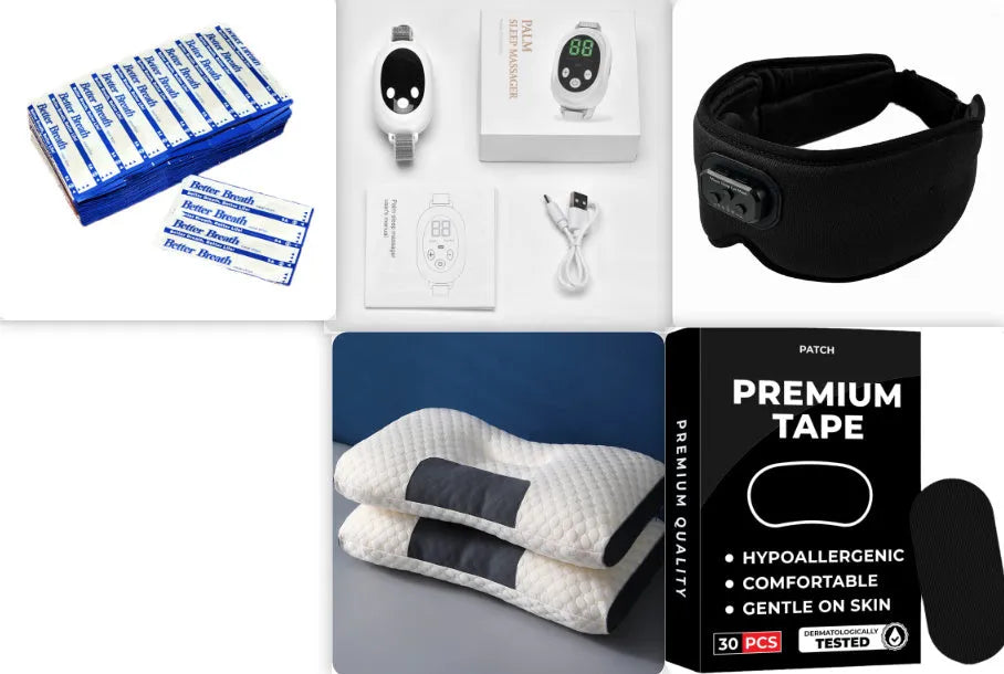 White handheld sleep aid instrument with remote control and adjustable intensity settings