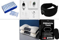 White handheld sleep aid instrument with remote control and adjustable intensity settings