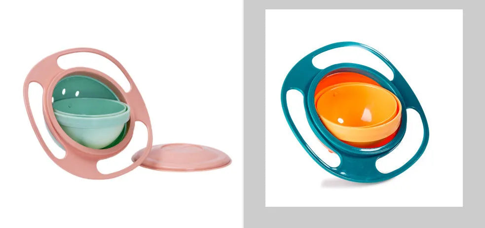Children's rotating balance bowl in plastic, blue colour, suitable for toddlers over 24 months