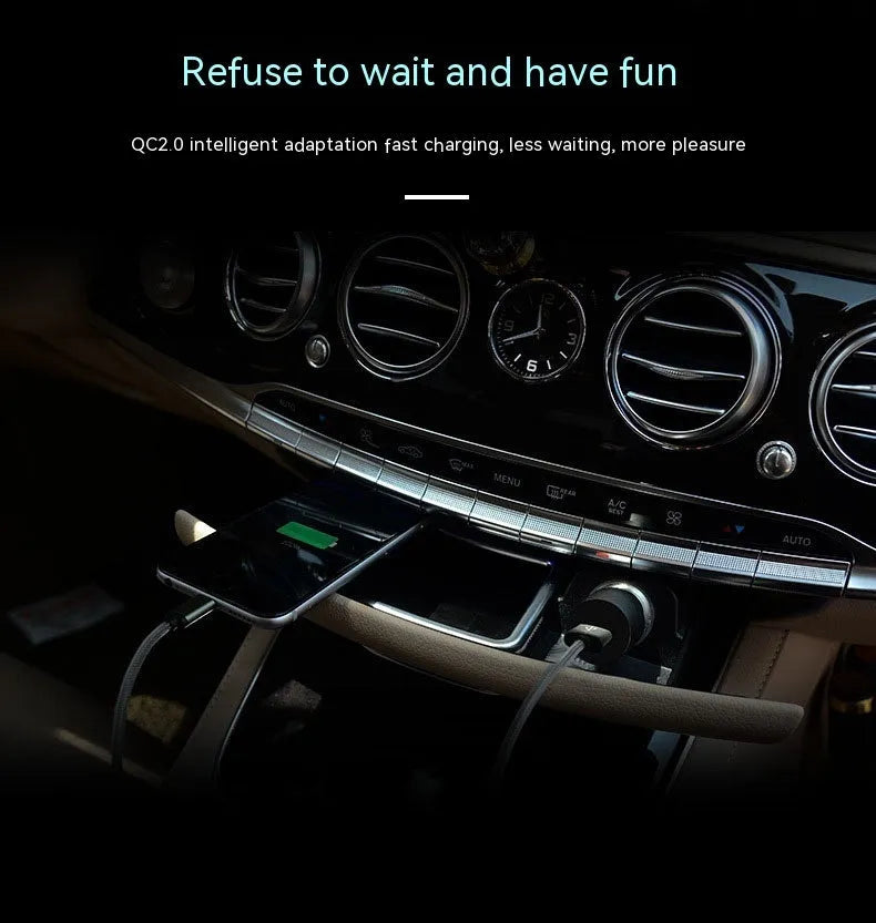 White QC30 single port USB car fast charger with QC2.0 technology for vehicle use