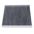 Grey Geely car cabin air conditioning filter element measuring 215mm by 210mm.