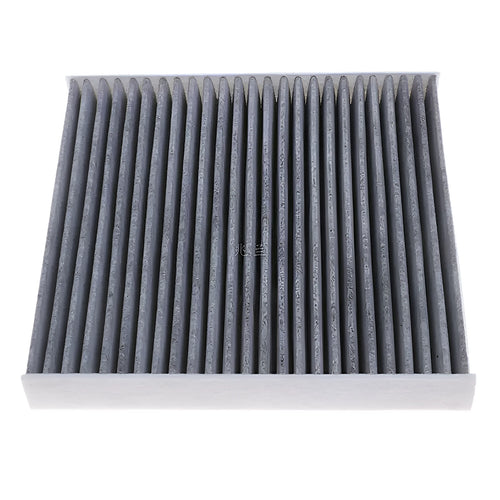 Grey Geely car cabin air conditioning filter element measuring 215mm by 210mm.