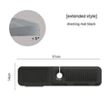 Silicone faucet splash guard pad with sloped drainage design in various colours