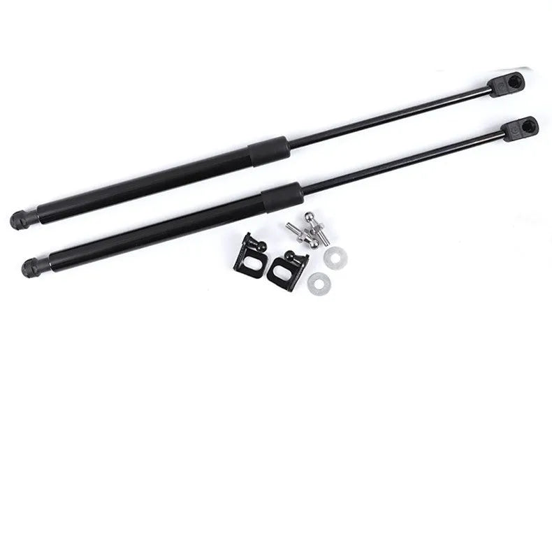 Black automotive engine hood hydraulic support rod for Mazda CX5 with mounting fittings