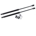 Black automotive engine hood hydraulic support rod for Mazda CX5 with mounting fittings