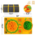 Polar fleece pet sniffing pad 85x50cm with free ball for interactive dog puzzle play