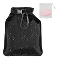 Waterproof mesh soap bag with bubble net texture measuring 17 by 13 centimetres