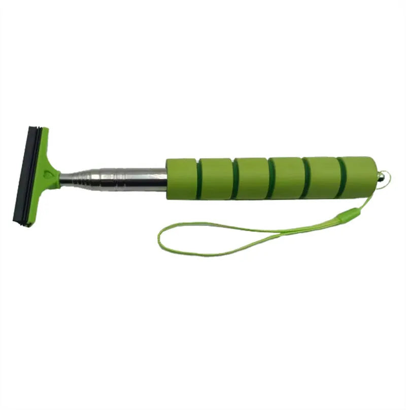 Car rearview mirror retractable wiper in five colours with stainless steel construction and 100 cm extension