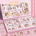 Children's removable sticker set with five themed designs in a box