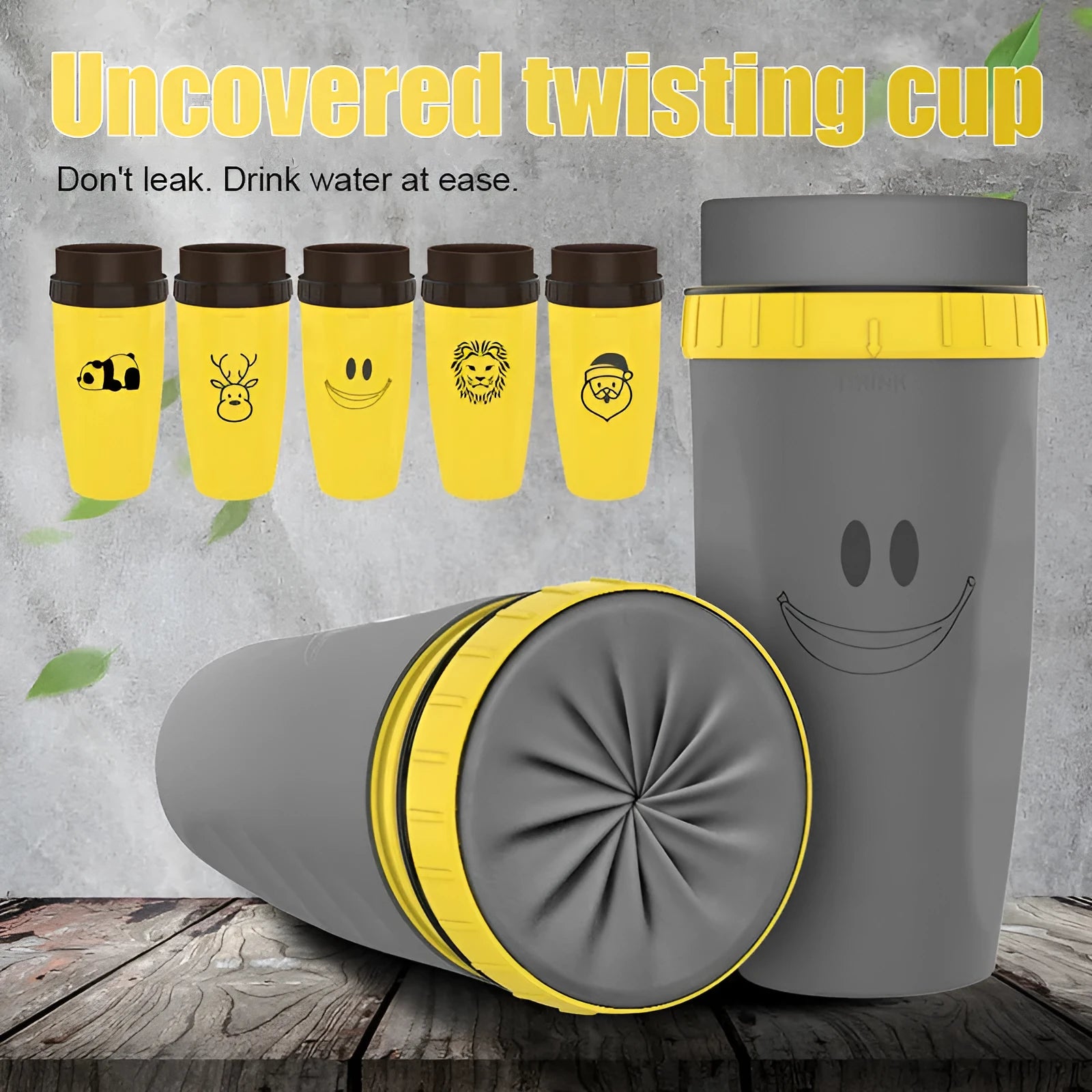 Twist top lidless double wall insulated travel cup with silicone membrane seal, 300ml, available in multiple colour styles