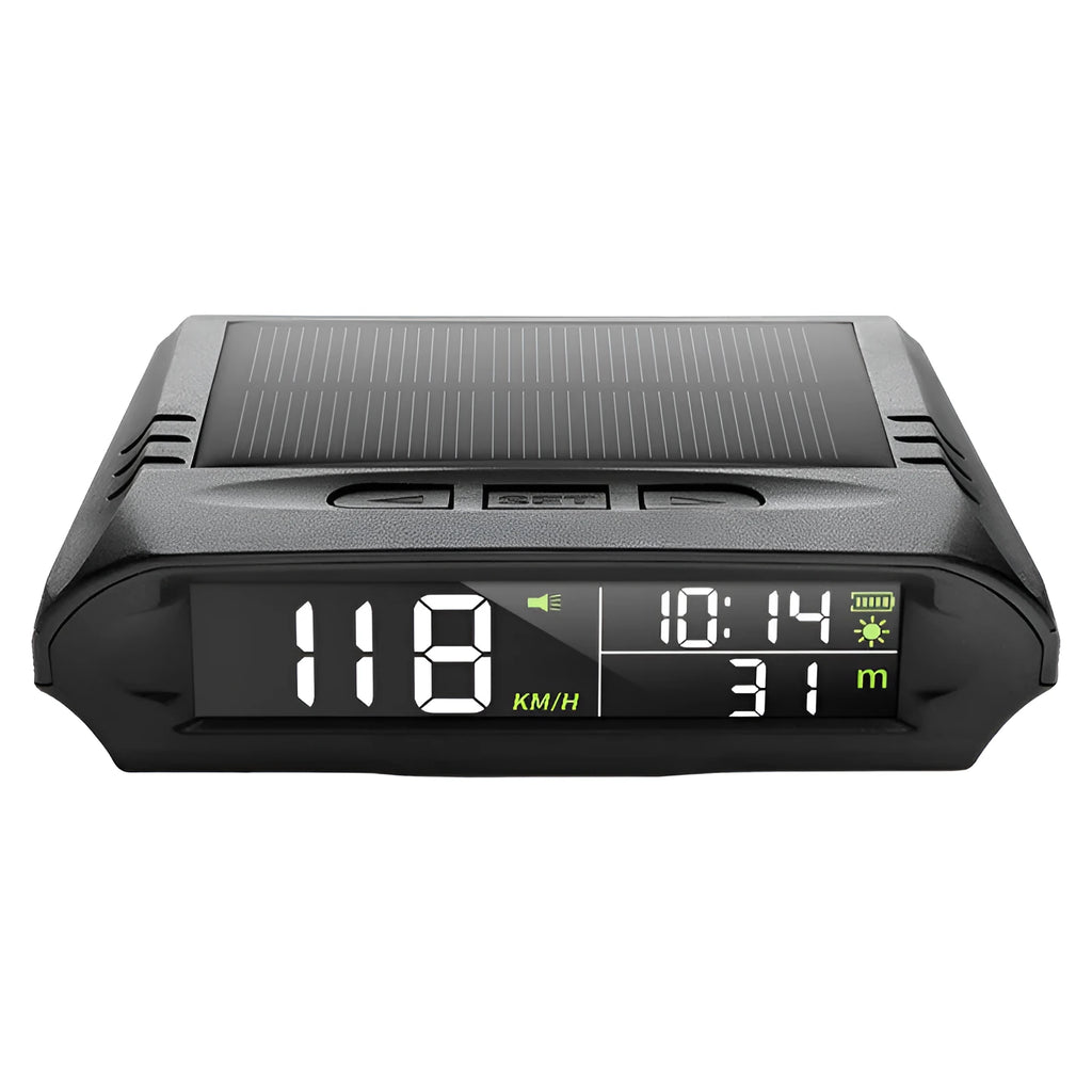 Car head-up display with GPS and solar power, ABS+PC casing, 10x8x3cm, Model X98