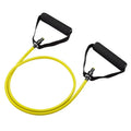 Adjustable chest expander fitness equipment with yellow, green, red, blue, and black TPE tension ropes.