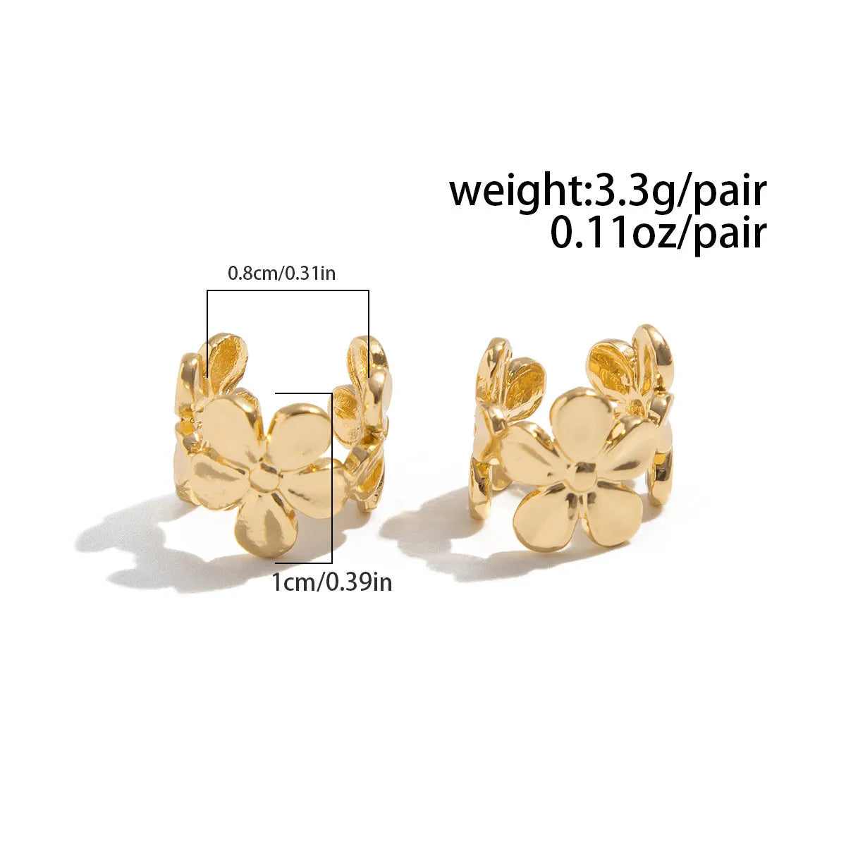 Gold-coloured women's drop earrings with a starfish and a conch shell design on an alloy post.