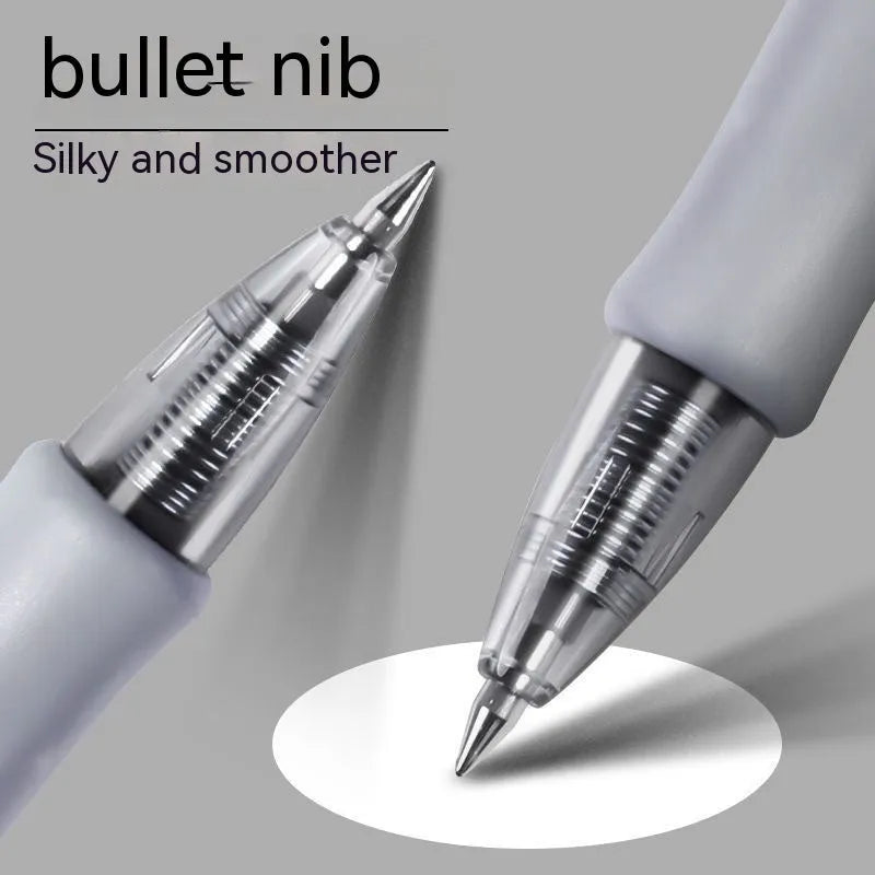 A black, blue, and red 0.5mm fine tip gel pen for writing and note-taking.