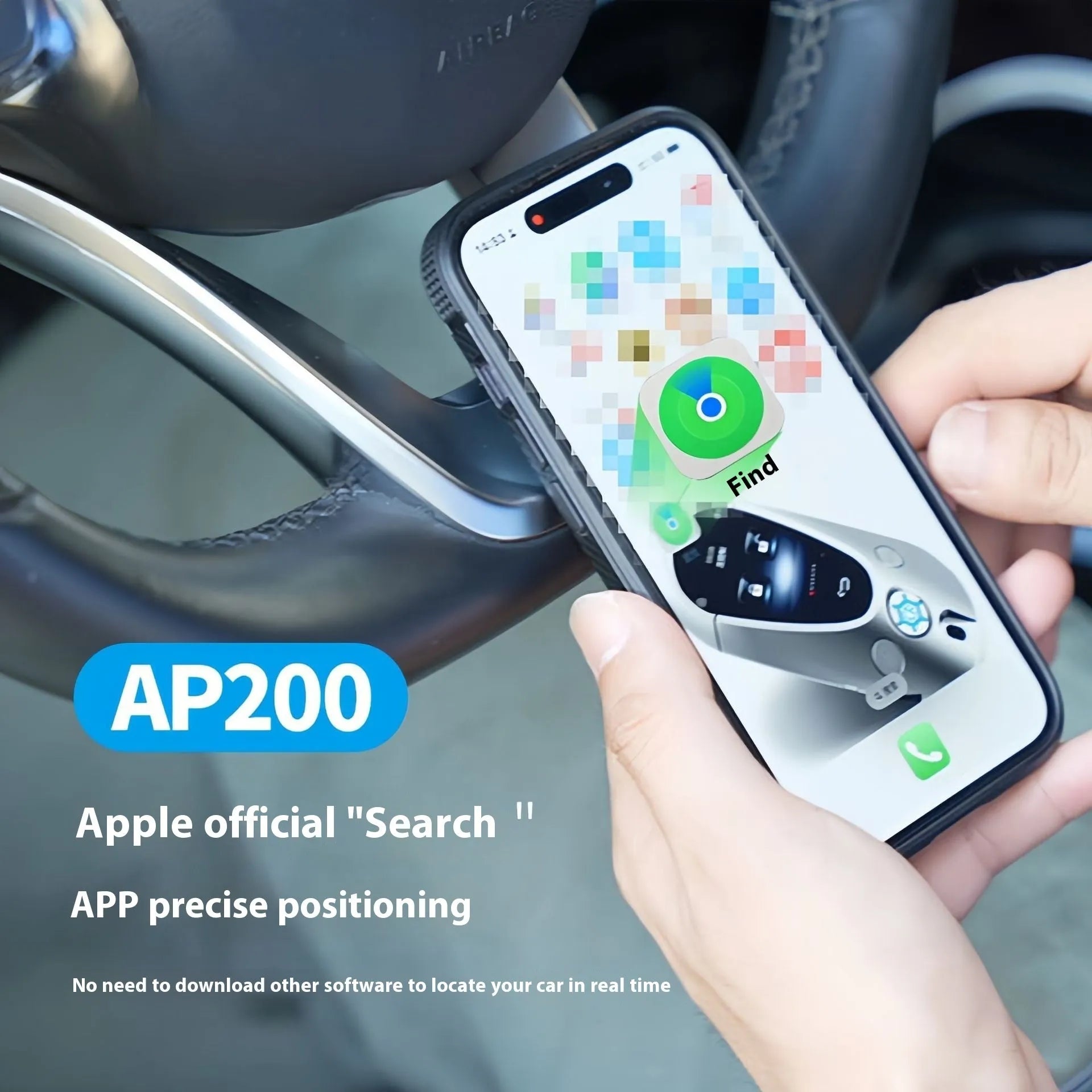 Black ABS plastic car GPS tracker device designed to plug into a vehicle's 12V power outlet for real-time location tracking.