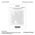 Today's Happy Series memo pad with writing paper pages in four cover colour options