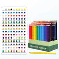 Boxed set of 72 or 126 soft core coloured pencils for drawing and sketching, with basswood casings.