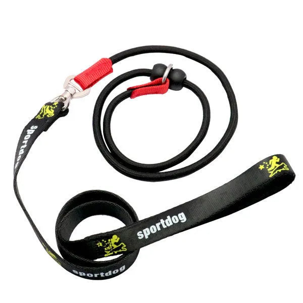 Nylon dog training rope lead 1.5m length 2cm width hand holding rope black