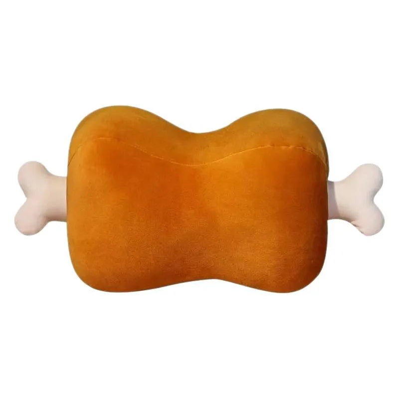Creative meat bones funny throw pillow plush toy in big stick meat bones colour, 40x20x18cm, super soft short plush